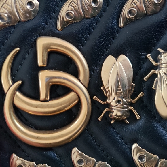 Gucci Marmont Animalier Matelasse Insect Studs Limited Edition Belt Bag - Picture 5 of 16